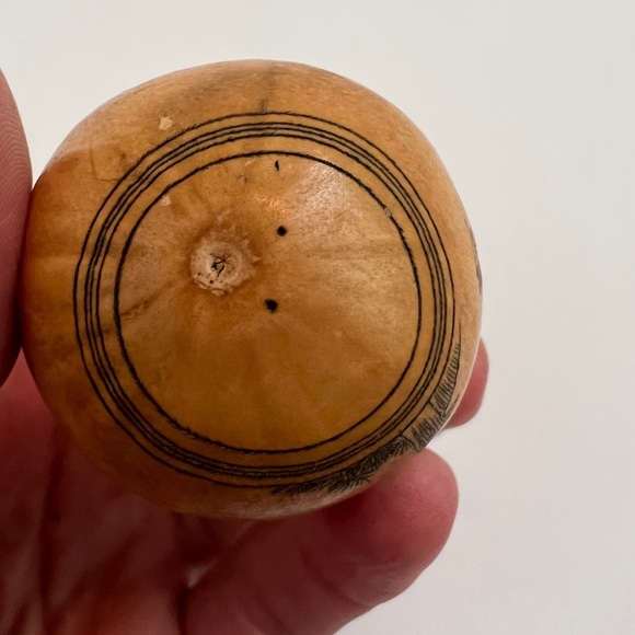 Antique lanzou carved etched gourd Chinese Zodiac year of rooster folk art - Picture 5 of 11